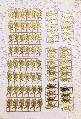 79 Vintage Tiny Angel German Dresden Die Cut Paper Scraps