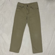 Faded Glory Sand Khaki Pants 5 Pockets Boys Youth Size 16 Rn 19747