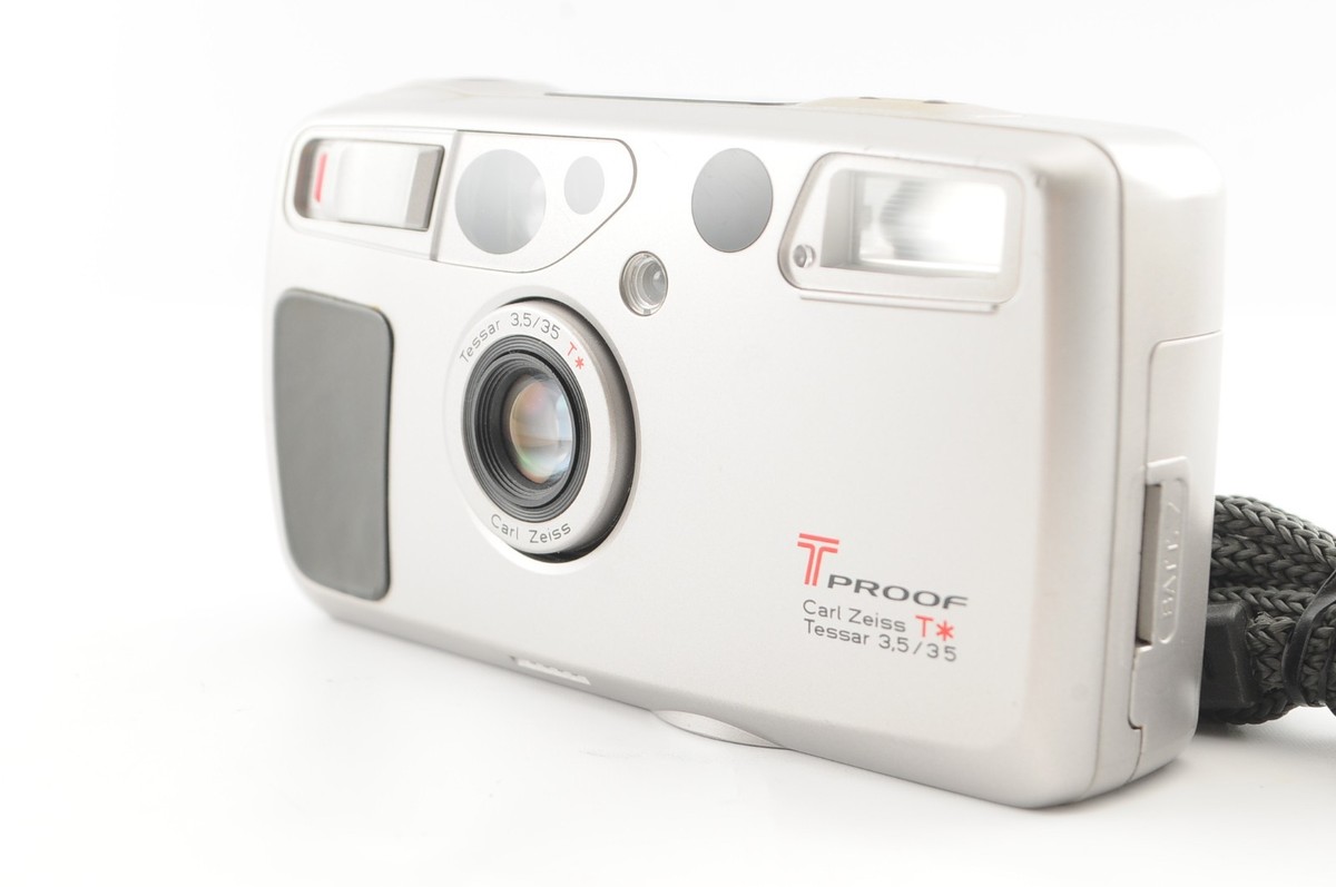 京セラ　Tプルーフ　Carl Zeiss 実用品 ✨美品✨KYOCERA T PROOF コンパクトフィルムカメラ 京セラ スリムT/T