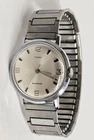 Vintage 1969 Timex Marlin Silver Tone Mechanical Mens Watch Runs SHIPS FREE