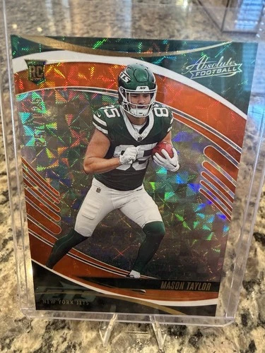 2025 Panini Absolute - Rookies Mason Taylor #157 Orange Mosaic /825 (RC)