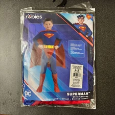 Rubies Halloween Superman Child Costume Extra Small Size 4-5 Jumpsuit and Cape