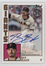 2019 Topps 1984 Topps Baseball Rookies Auto Ray Black #84R-RB Auto 1j90