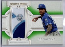 2020 Topps Definitive Jumbo Patch Adalberto Mondesi JERSEY PATCH ROYALS 7/15