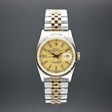 Rolex Datejust 36mm Champagne Dial Jubilee Bracelet 16233 MSRP $8200