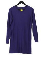 Mango Jumper Midi Dress L in Purple
