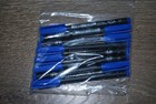 8 - STAEDTLER 318-3 Lumocolor Universal Permanent Fine Pens - Blue Autgraphs
