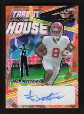 John Metchie III 2022 Leaf Valiant Take it to the House Orange #/20 Auto #TH-JM1