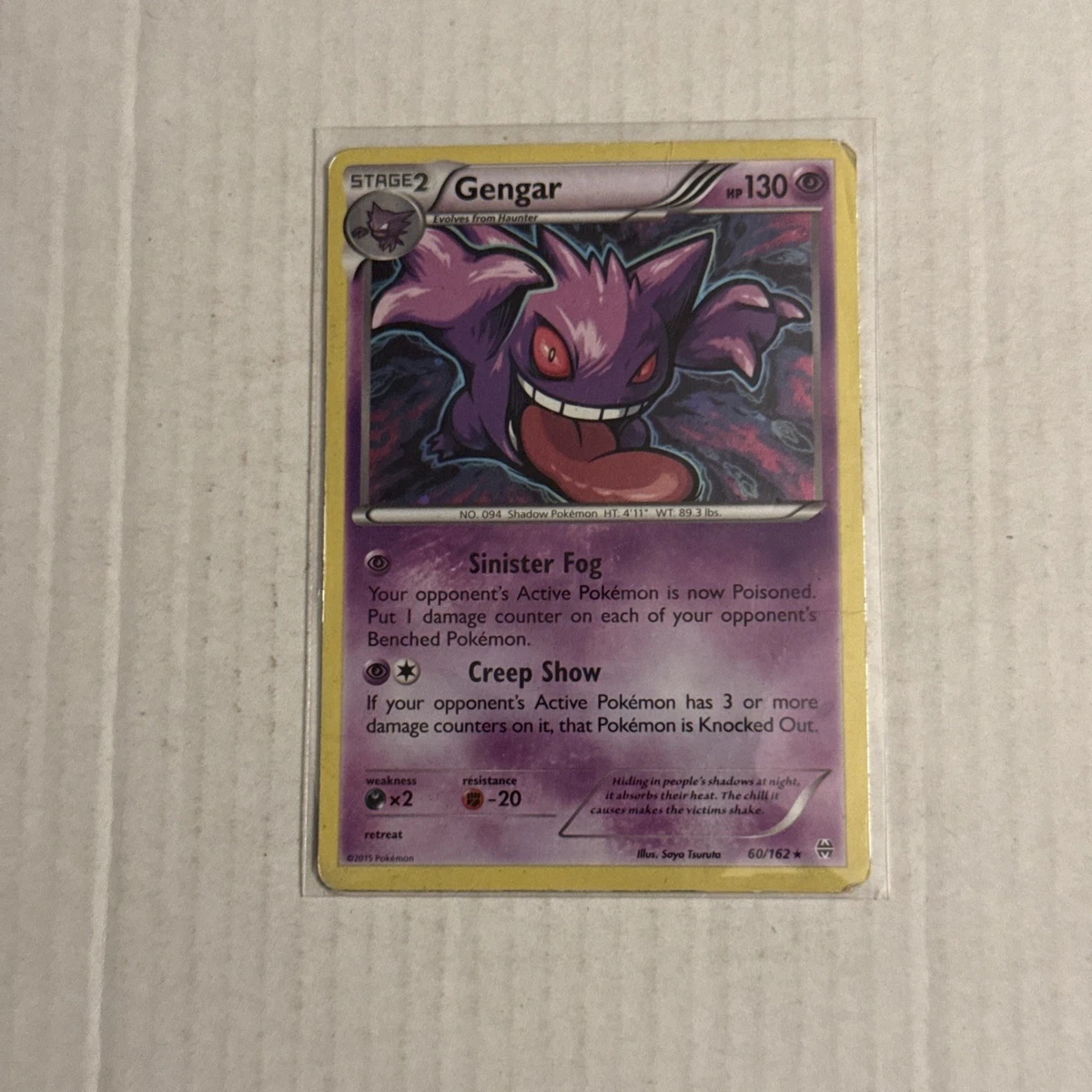 Pokémon Gengar Pokémon TCG XY Individual Collectible Card Game