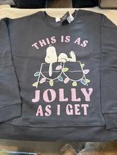 Snoopy ''This is as jolly as i get'' women's  Grayson/threads Size Large
