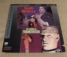 Scars of Dracula/ Horror of Frankenstein Laserdisc 2-Disc HORROR VERY RARE 