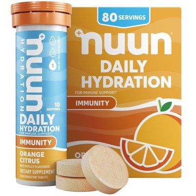 Nuun, Citrus Orange Immunity Box 8 Count, 1.9 Ounce 8/26