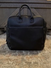 Ayla  Co Mini Diaper Bag Black Vegan Leather