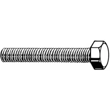 Class 8.8, M10-1.50 Hex Head Cap Screw, Zinc Plated Steel, 140 Mm L, 25 Pk,