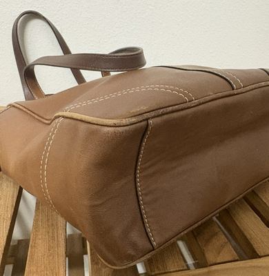 Coach Vintage Style Brown Leatherware Est. 1941 Gallon Lunch Tote