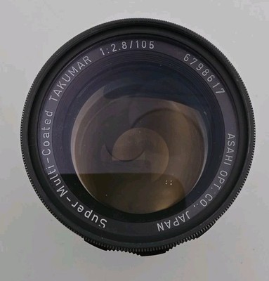 Asahi Opt. Pentax Super Multi Coated Takumar 105mm f/2.8 1:2.8 W/Case HOYA FLTER