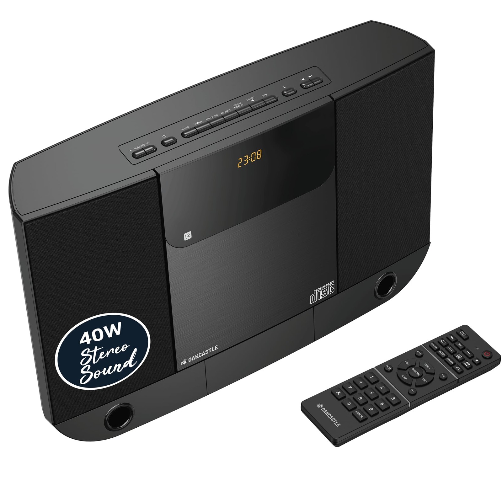 With Bluetooth, Wall Mountable Cd Player For Black