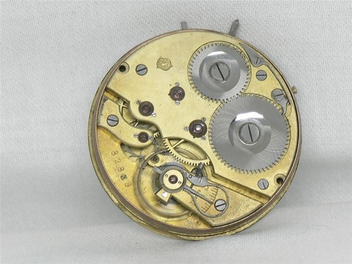 EARLY 44MM INTERNATIONAL IWC 17 JEWEL CAL. 53 POCKETWATCH MOV'T & DIAL, RUNNING! - Picture 5 of 12