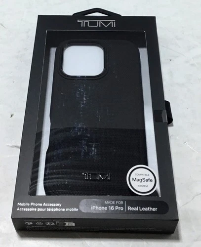 Tumi iphone 16 pro case REAL LEATHER MAGSAFE