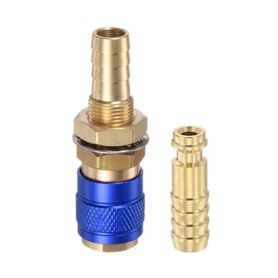 2pcs Connettore Rapido Gas e Acqua per Tubo Diametro Interno 8mm, Blu - Bild 1 von 4