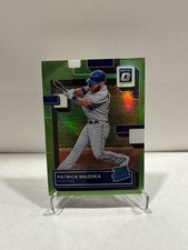 2022 Donruss Optic #84 Patrick Mazeika Lime Green Prizm