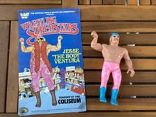 WWF LJN Wrestling Superstars Jesse The body Ventura  Vintage Figure and Poster