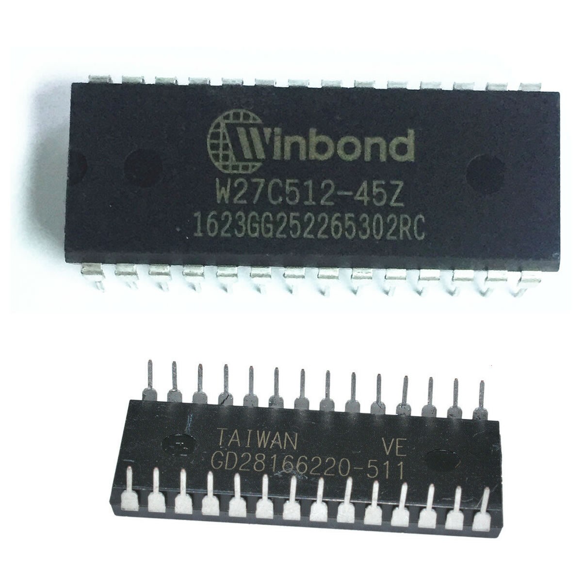 1 x W27C512-45Z W27C512 WINBOND DIP-28 IC EEPROM 512KBIT 45NS USA