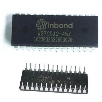 1 x W27C512-45Z W27C512 WINBOND DIP-28 IC EEPROM 512KBIT 45NS USA
