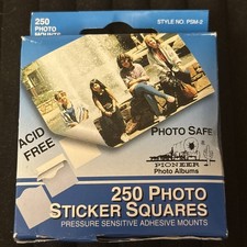 Pioneer Photo Albums 250 Photo Sticker Squares Acid Free Adhesive Mounts PSM-2