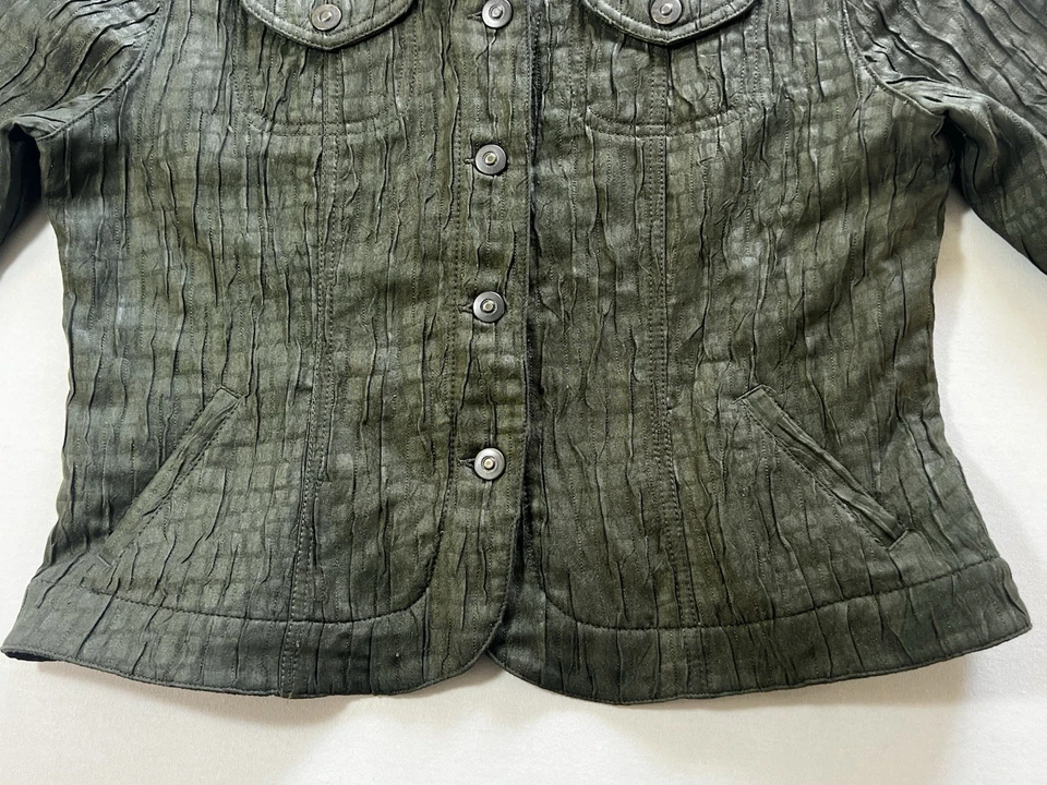 Ruby Rd Women's Jacket Long Sleeve Army Green Size 12P - Image 4 of 4