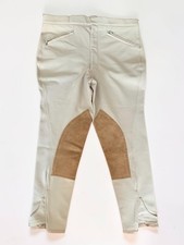 Harry Hall Vintage Men's Windsor Tan Nylon Riding Breeches Jodhpurs 34 Short