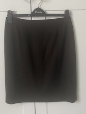 MAX MARA classic chocolate brown 100% Virgin Wool tailored skirt UK12 immaculate