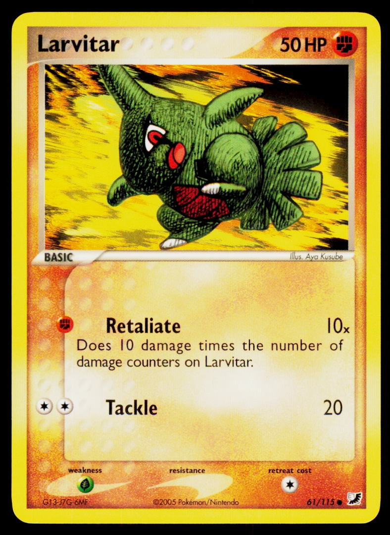 Larvitar Common Unseen Forces 61/115 LP