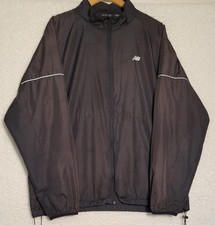 New Balance Black Windbreaker Running Size XL Jacket Women's Full Zip 0411