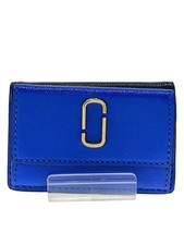 MARC BY MARC JACOBS Tri-fold Wallet in PVC Blue, Solid Color, Women's, M0013597