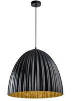 HäNgelampe Schwarz Gold Loft Rund Ø50 Cm E27 Metall Pendel Leuchte Esstisch