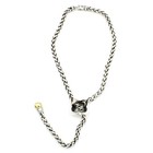 David Yurman Sterling 18k Gold Quatrefoil Lariat 19.25 Inch Necklace #S5594-4 — photo 3