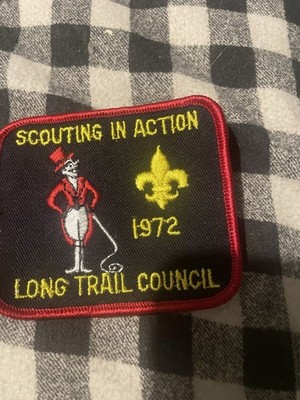Scouting In Action Long Trail Council 1972 Patch Vintage