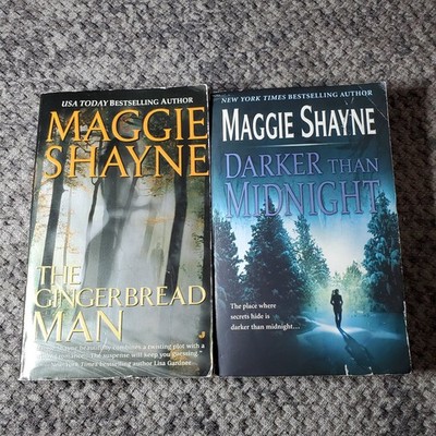 Darker Than Midnight & Gingerbread Man Maggie Shayne 2 Paperback Book Lot