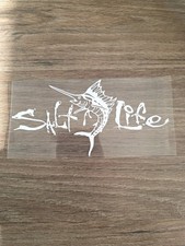 Salt Life Decal Uv Dtf Waterproof 7in White Made In Usa
