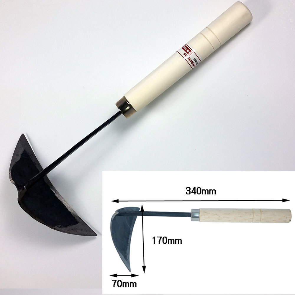 Hoe Ho-mi Korean Traditional Garden Digger Tool Triangular High