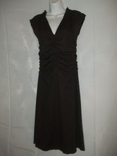 Ladies Size 6 Express Black Pink Polka Dot Pin up Sexy V Neck Dress