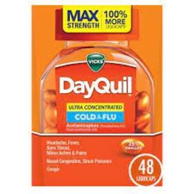 Vicks Dayquil Ultra Concentrated Cold & Flu Liquicaps 48ct