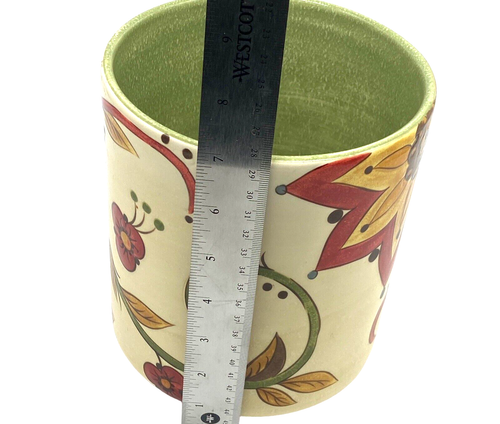 Pier One Imports Steingut Pflanzgefäß Topf Karynthum Muster 7" x 6" - Bild 6 von 8