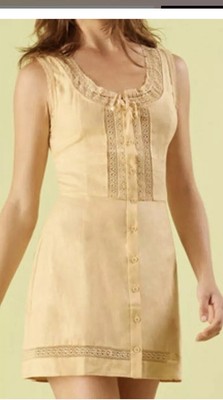 reformation yellow linen dress