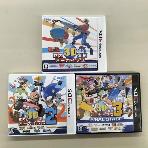 Nintendo 3DS Sega 3D Classics Collection 1 2 3 Triple Pack Archives Japan - Picture 6 of 10