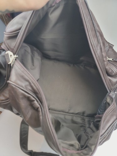 Canyon Outback Brown Leather 24" Duffel Bag Designed For FOOD CITY - Picture 23 of 24
