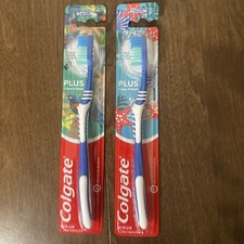 Toothbrush Colgate Plus Medium Full Head Toothbrush - Lot of 2