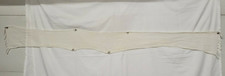VINTAGE OFF-WHITE LADIES SCARF WITH FRINGE