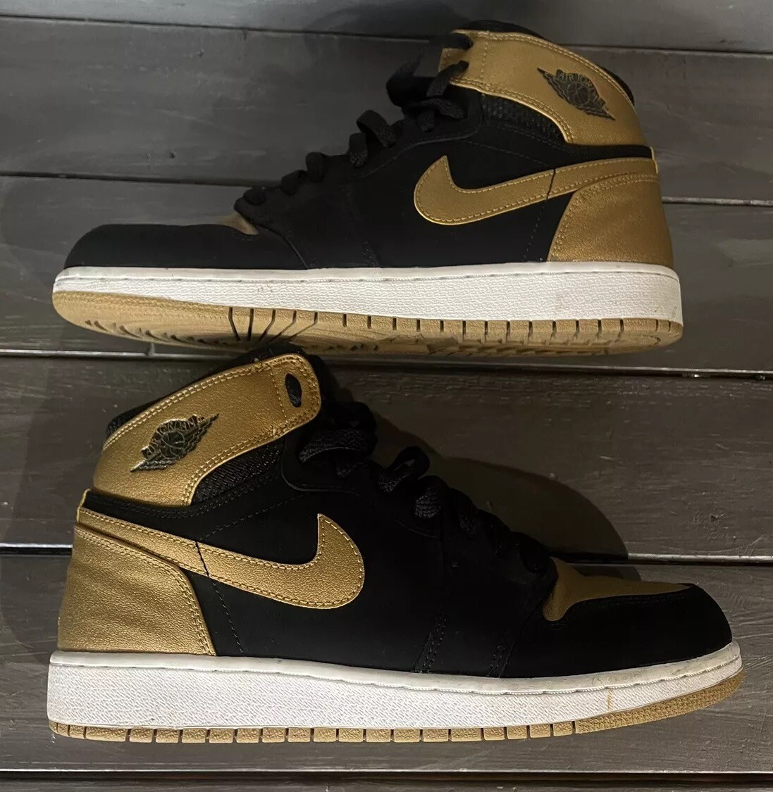 Jordan 1 Hi Melo Sz 13 Gold/Blk/Wht Jordan 13 Retro  main image 4